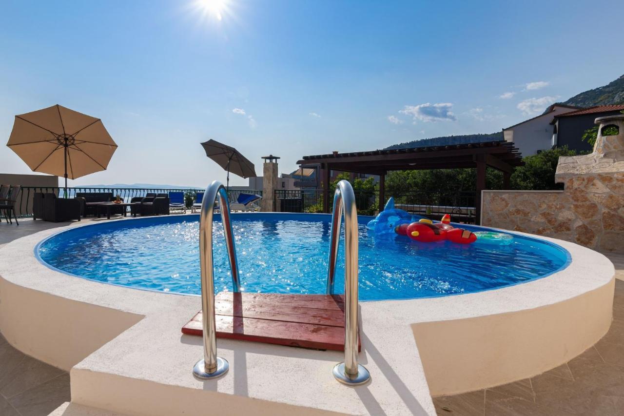 Navis Sea View Apartment With Pool Makarska Esterno foto